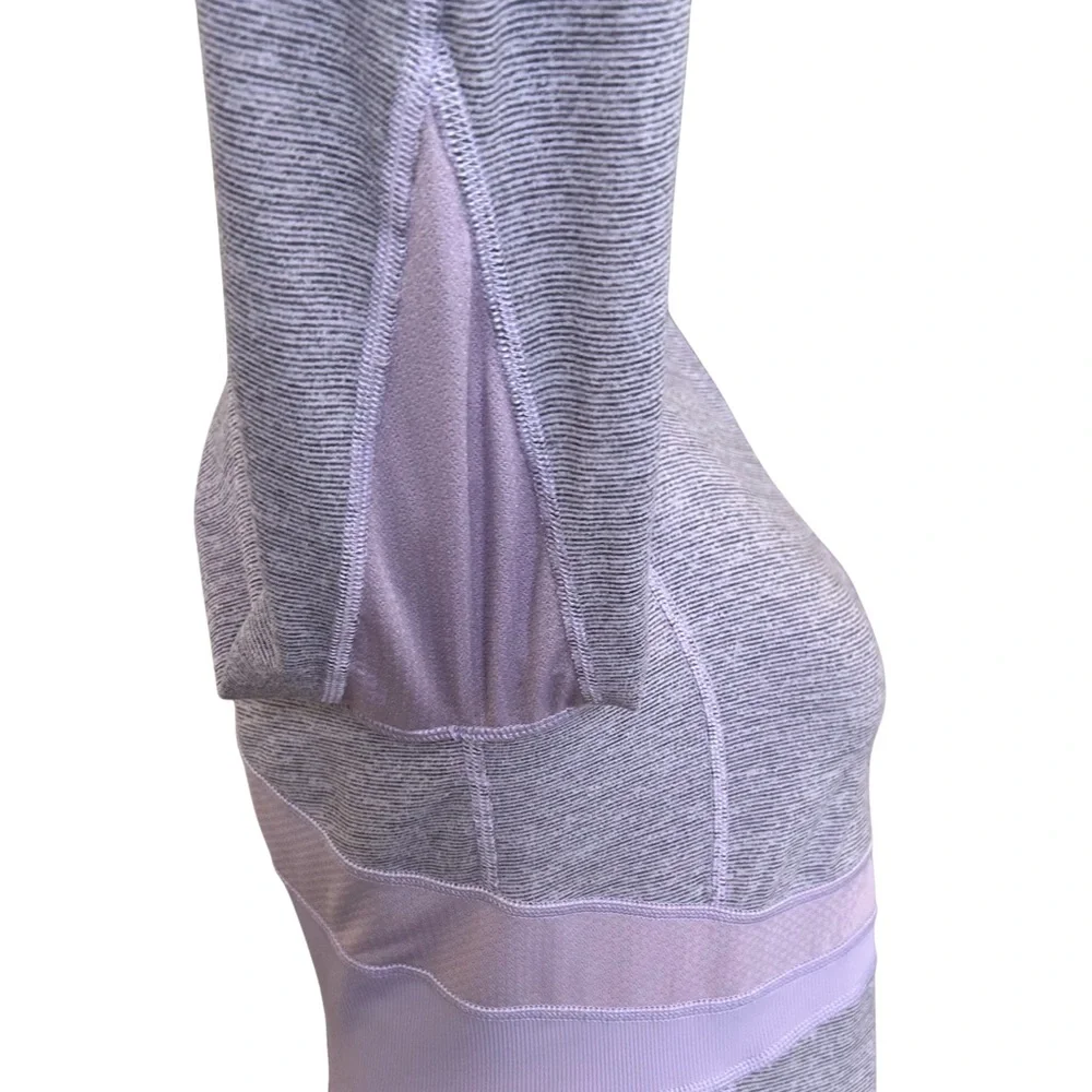 Lululemon Reflective Run Full Tilt Pullover Half Zip Top - 8 - Purple, Gray